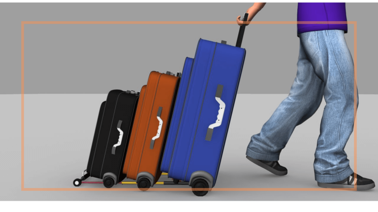 how to hook luggage together