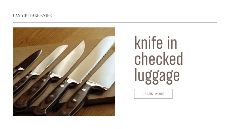 Can you Take a Knife in Checked Luggage